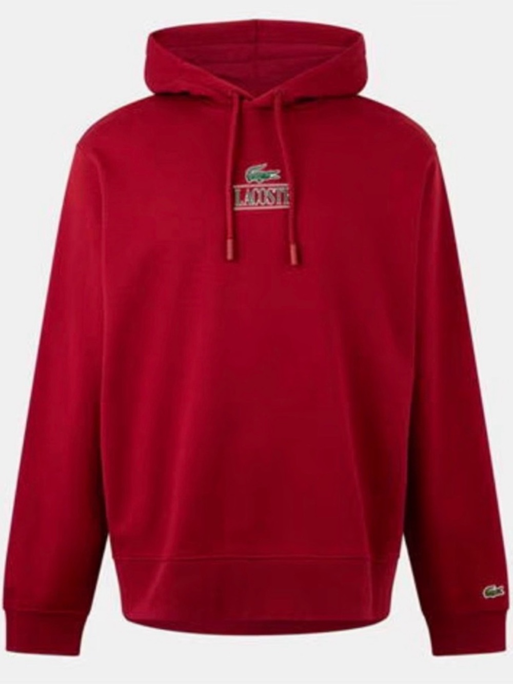 Lacoste Red Logo Hooded Sweatshirt